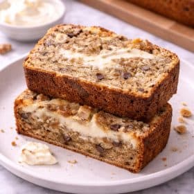 Cheesecake Banana Bread