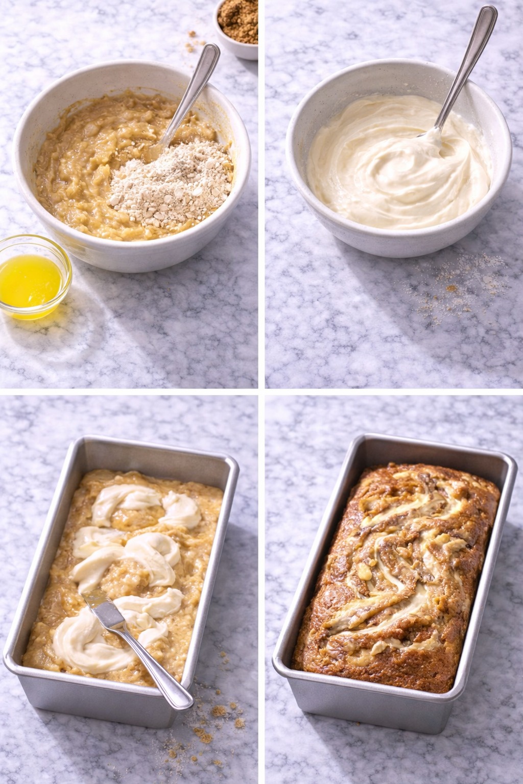 Cheesecake Banana Bread