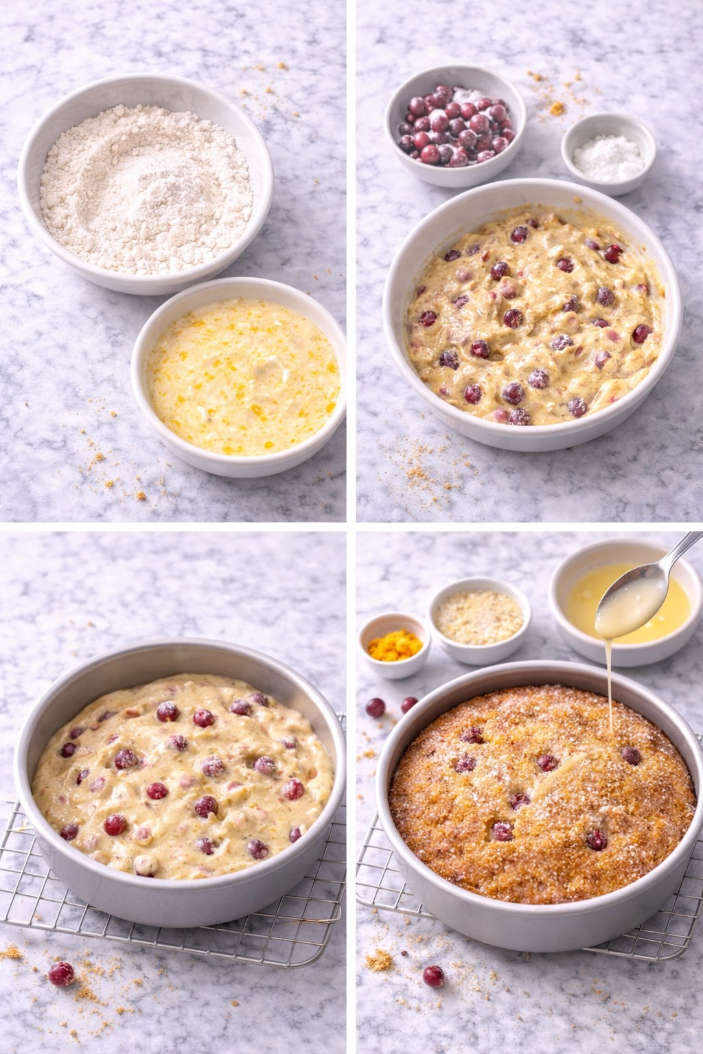 Cranberry Mimosa Breakfast Cake