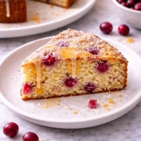 Cranberry Mimosa Breakfast Cake