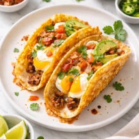 Frico Egg Smash Tacos
