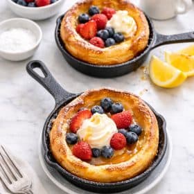 Mini Dutch Baby Pancakes