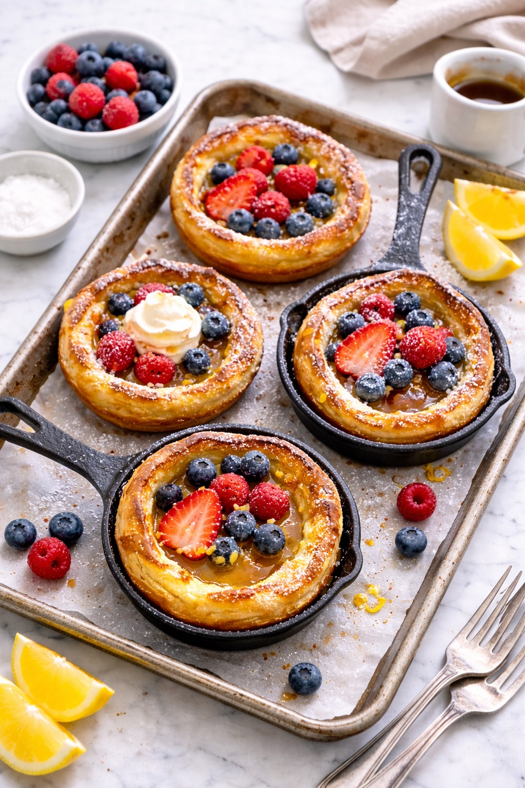 Mini Dutch Baby Pancakes