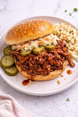 BBQ pulled pork sandwiches