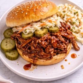 BBQ pulled pork sandwiches