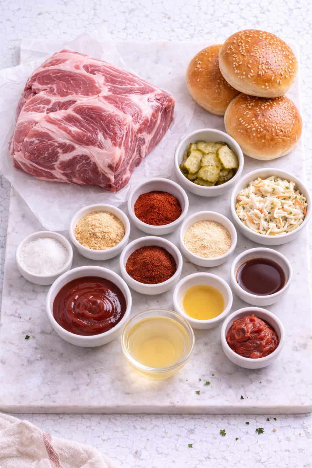 BBQ pulled pork sandwiches