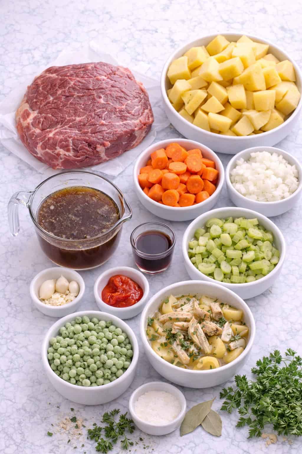 Pot roast with Carrots and Potatoes