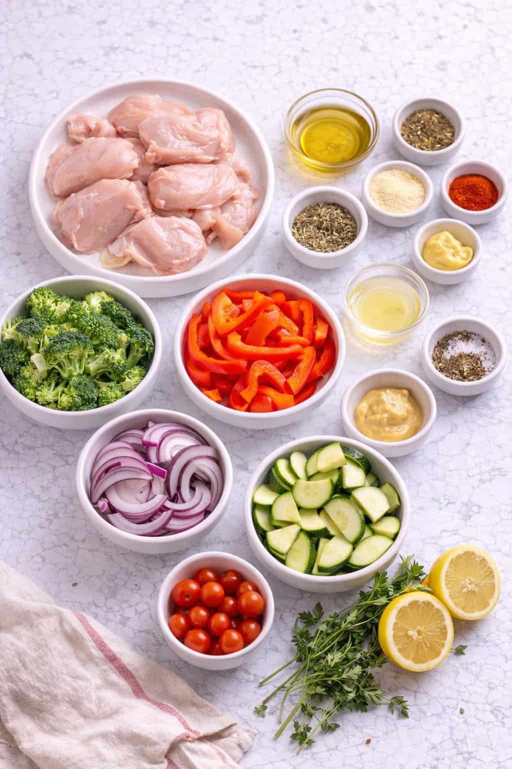 Sheet pan chicken and veggies