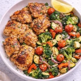 Sheet pan chicken and veggies