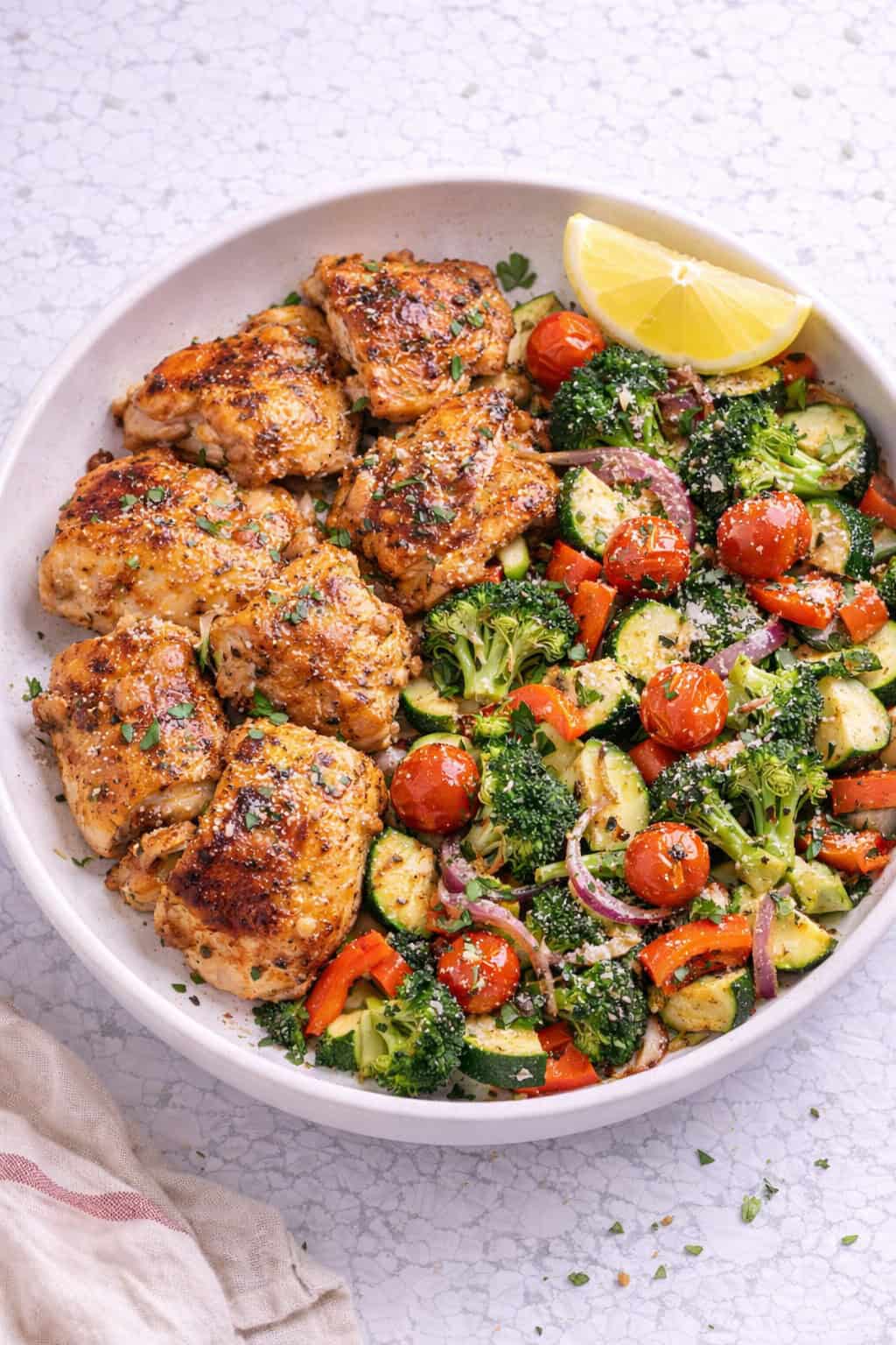 Sheet pan chicken and veggies