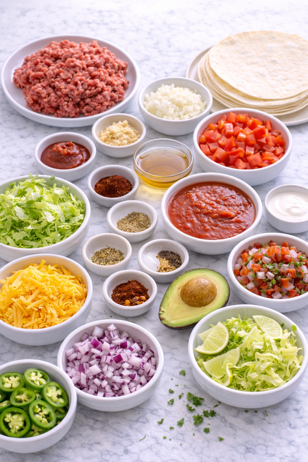 Tacos with ground Beef