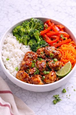 Teriyaki chicken bowls