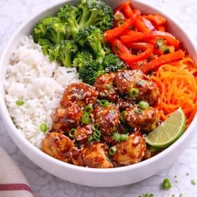 Teriyaki chicken bowls