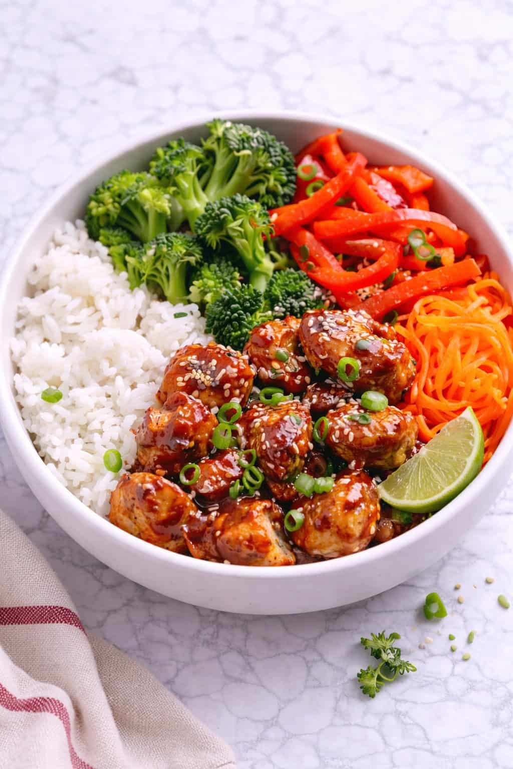 Teriyaki chicken bowls
