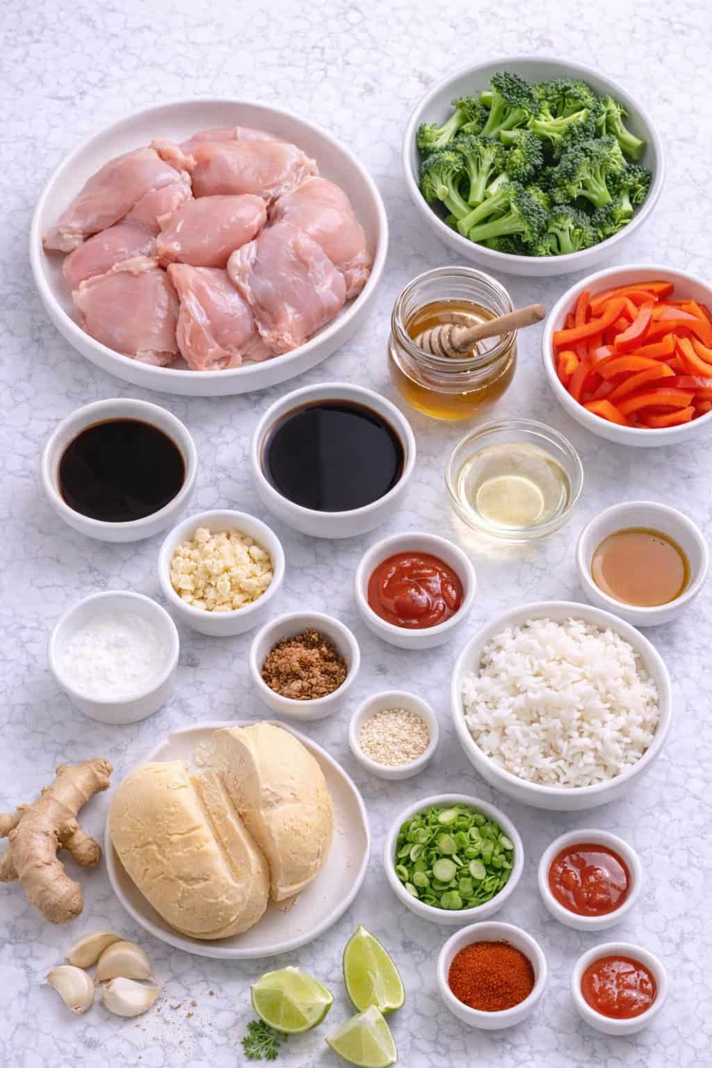 Teriyaki chicken bowls
