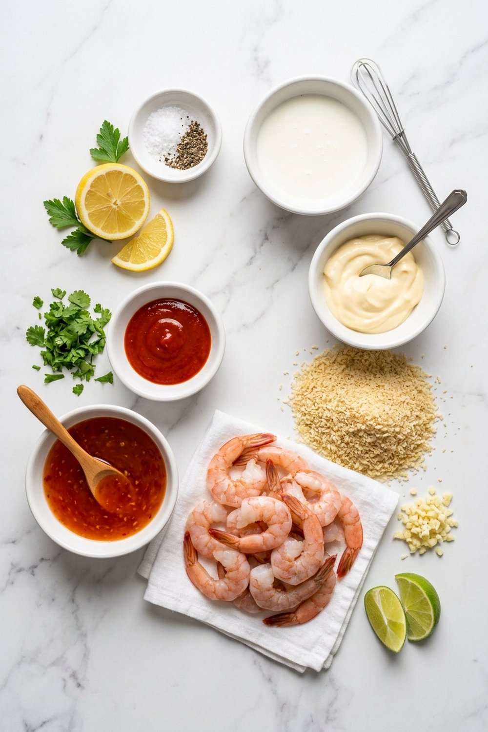 Air Fryer Bang Bang Shrimp ingredients