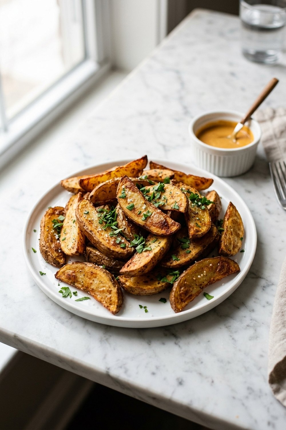 Air Fryer Crispy Potato Wedges