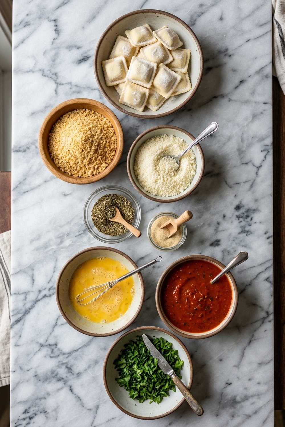 Air Fryer Crispy Ravioli ingredients