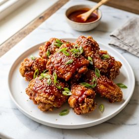 Air Fryer Korean Fried Chicken (Yangnyeom Chicken)