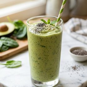 Avocado Spinach Green Smoothie