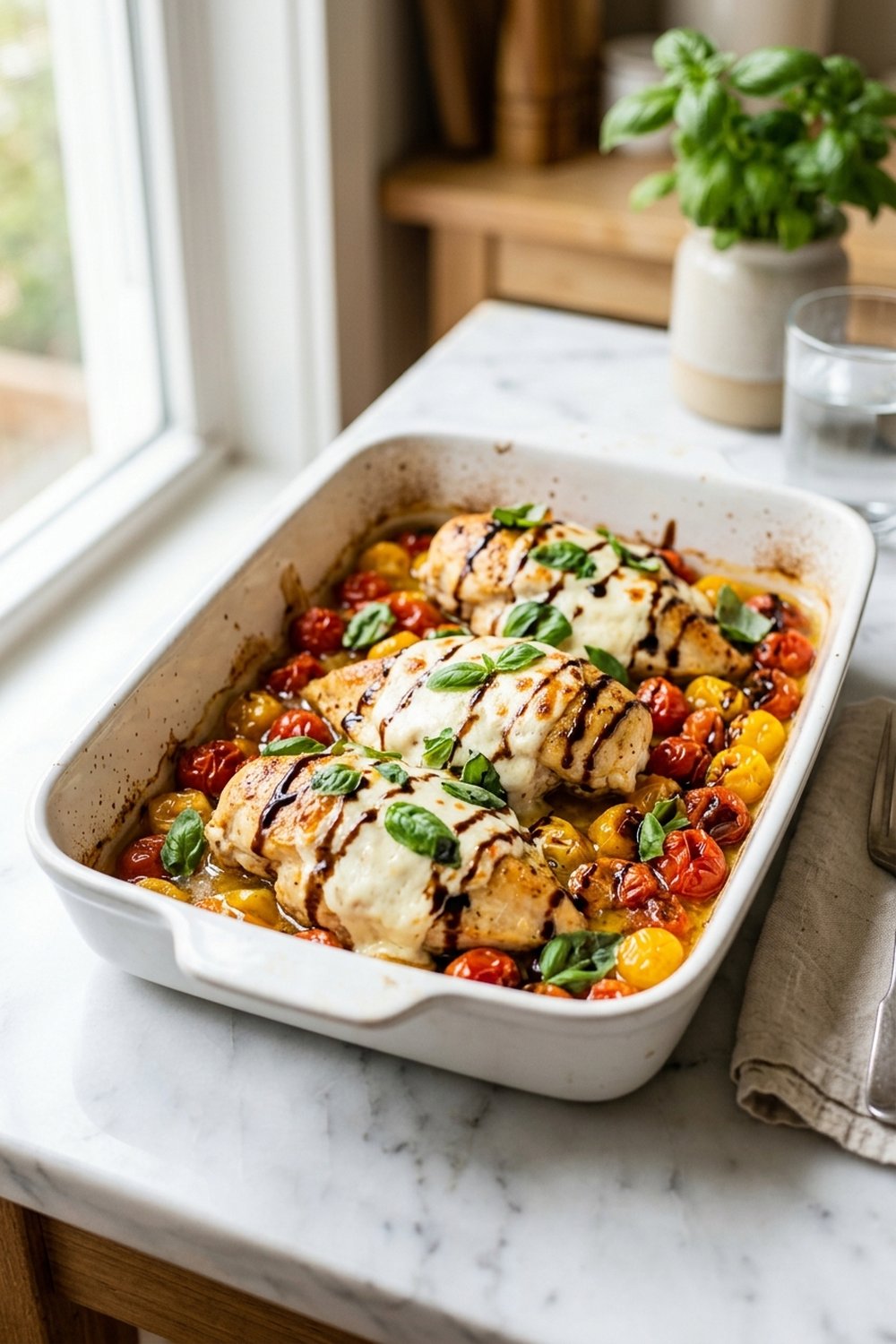 Baked Chicken Caprese