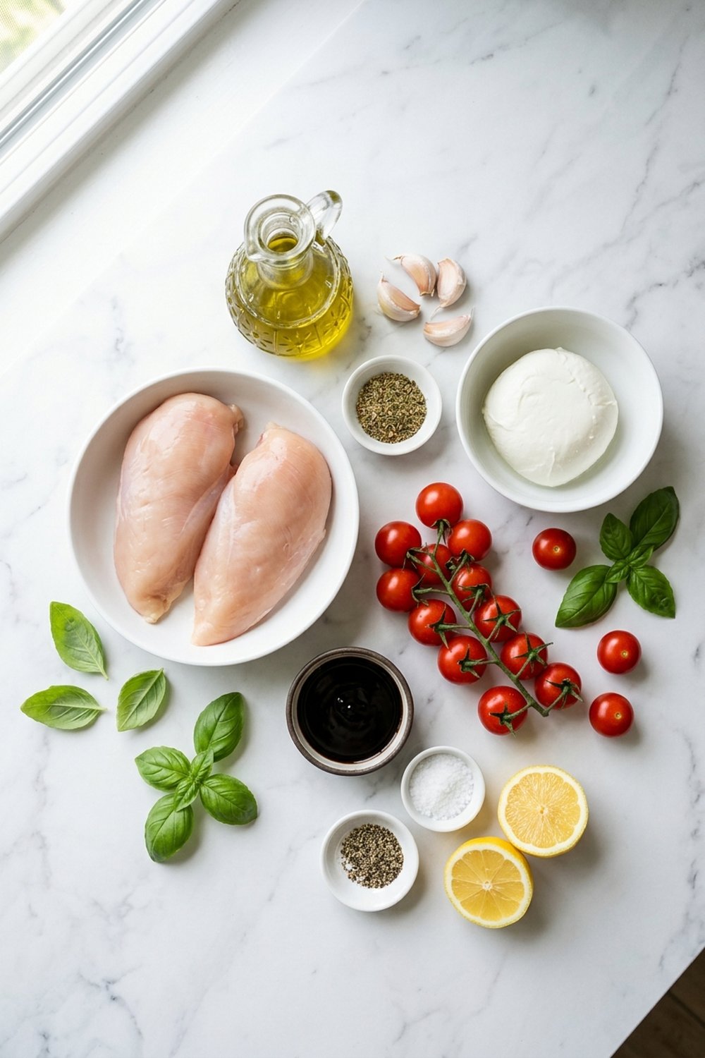 Baked Chicken Caprese ingredients