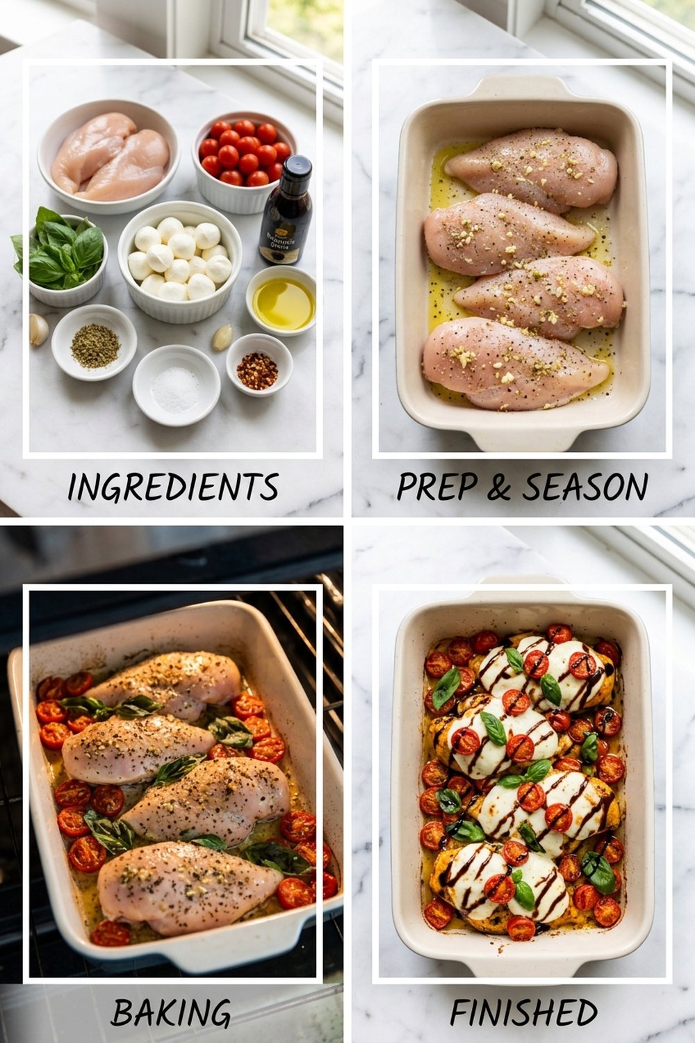 How to make Baked Chicken Caprese