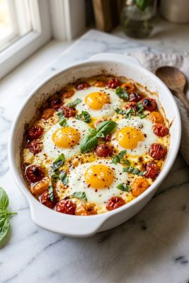 Baked Feta Eggs