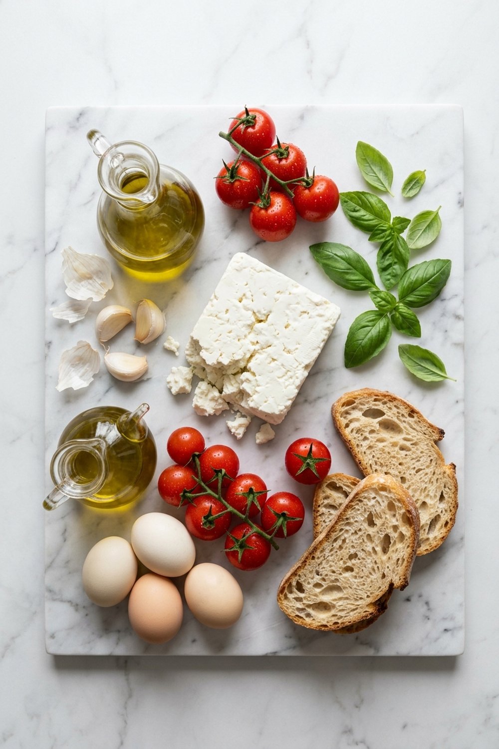 Baked Feta Eggs ingredients