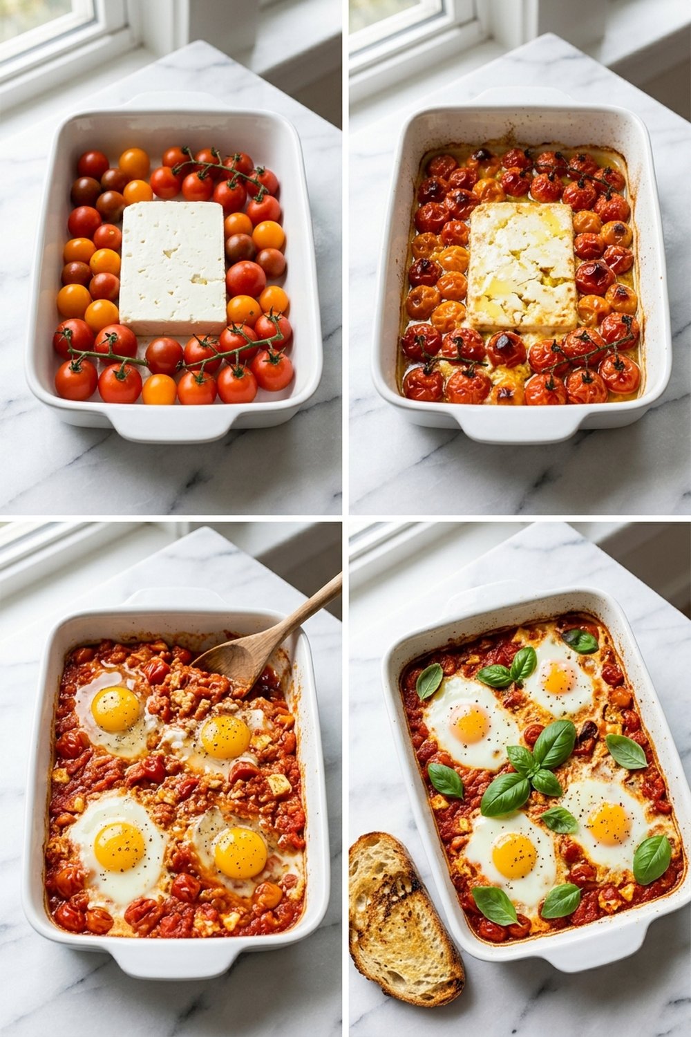 How to make Baked Feta Eggs