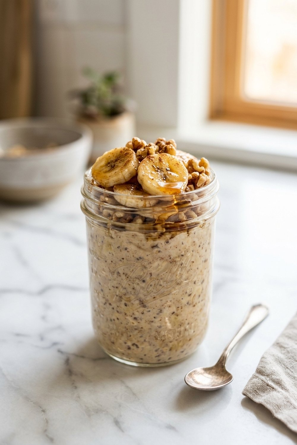 Banana Bread Overnight Oats