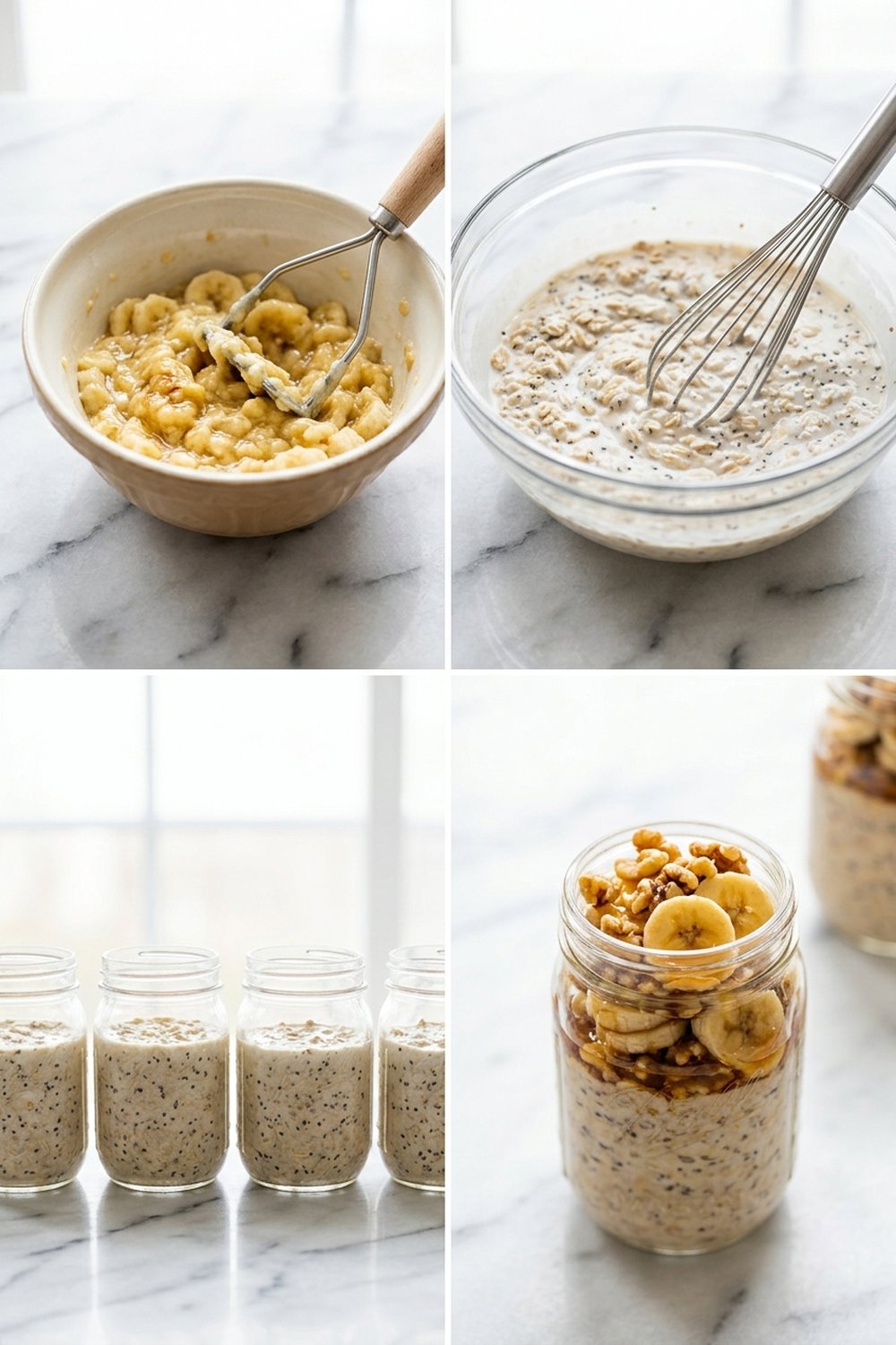 How to make Banana Bread Overnight Oats
