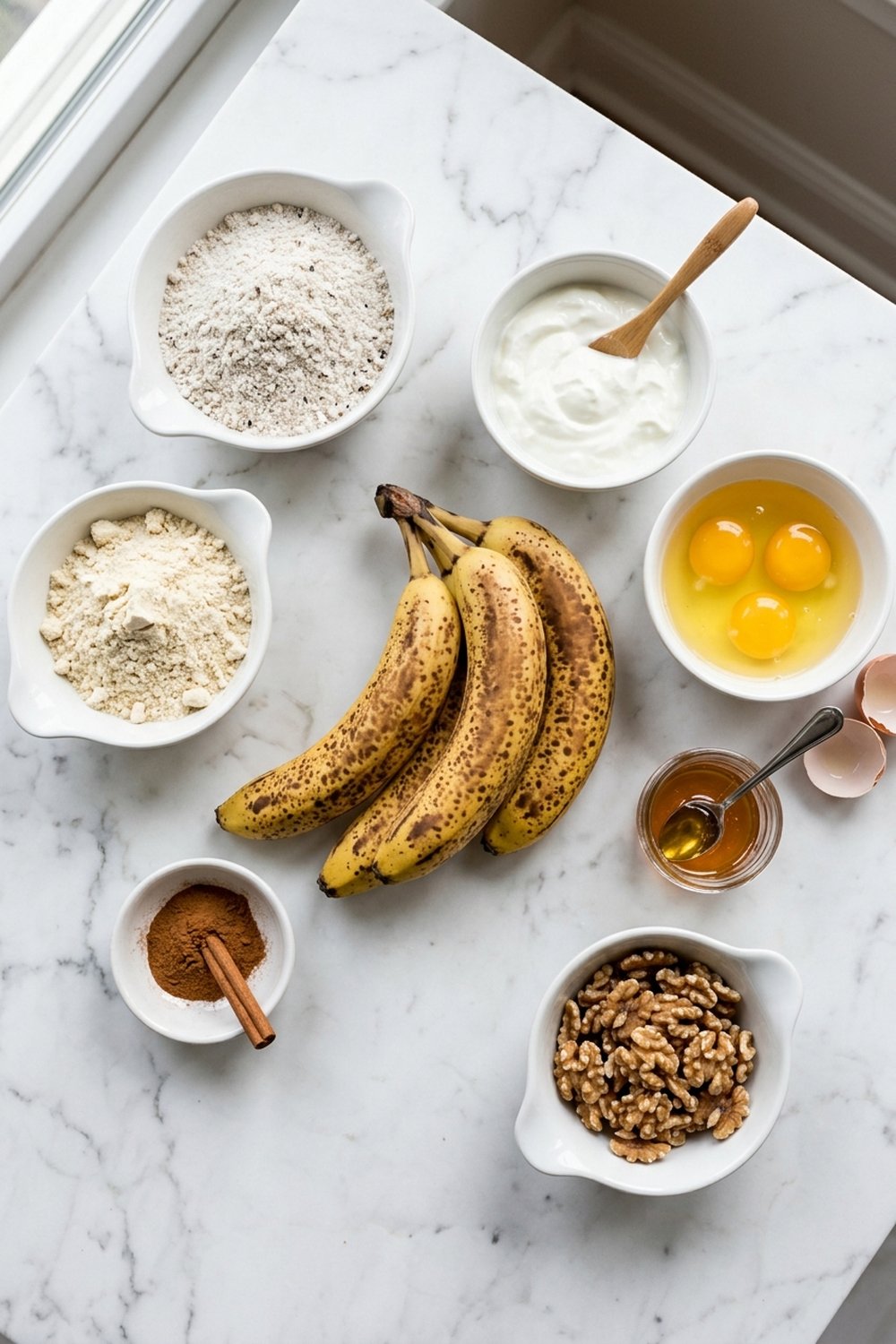 Banana Bread Protein Muffins ingredients