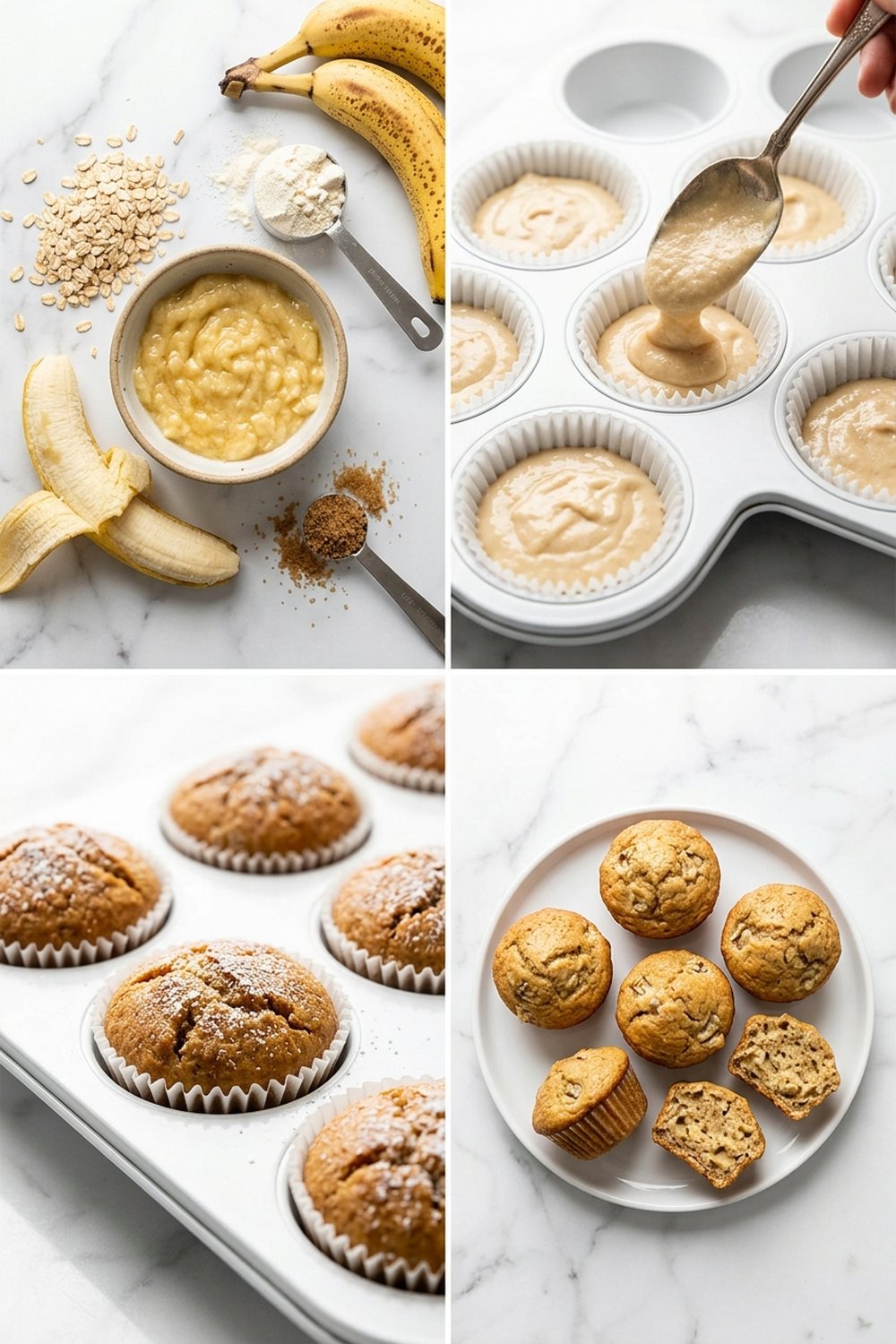 How to make Banana Bread Protein Muffins