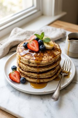 Banana Protein Pancakes