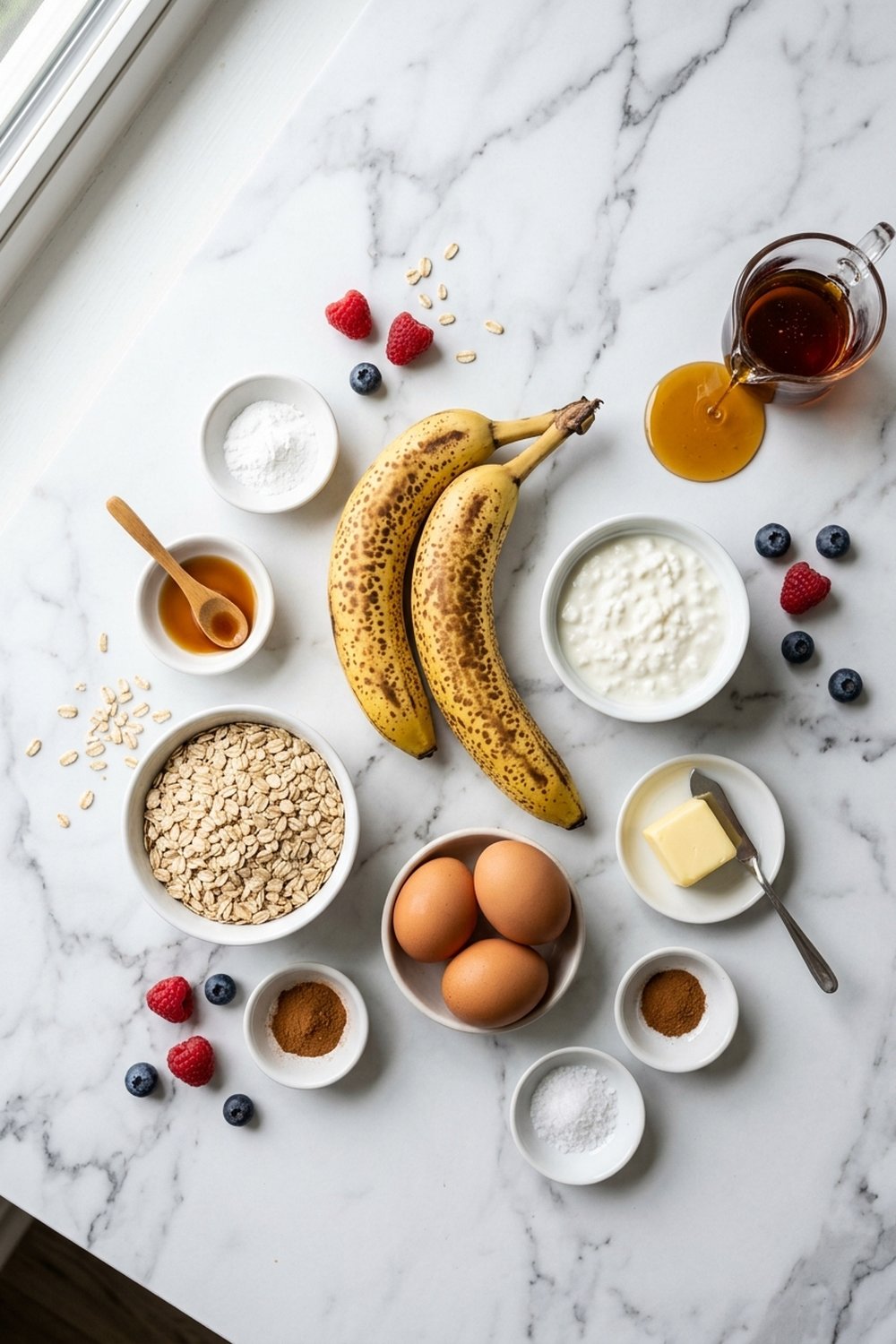 Banana Protein Pancakes ingredients