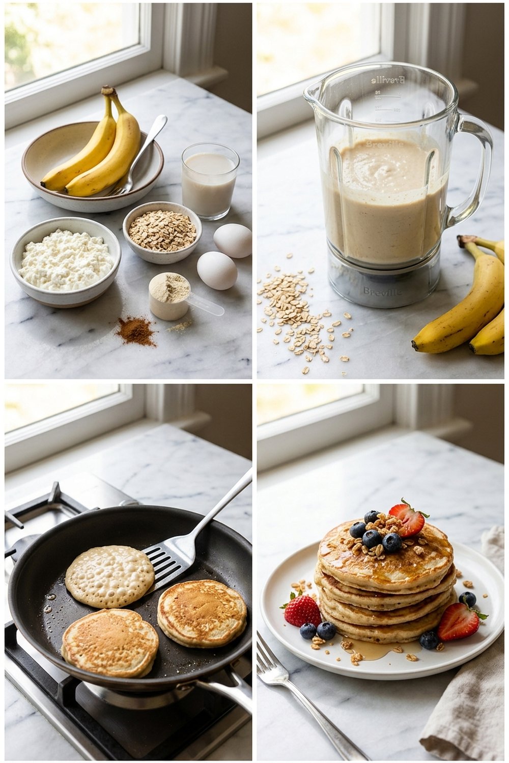How to make Banana Protein Pancakes