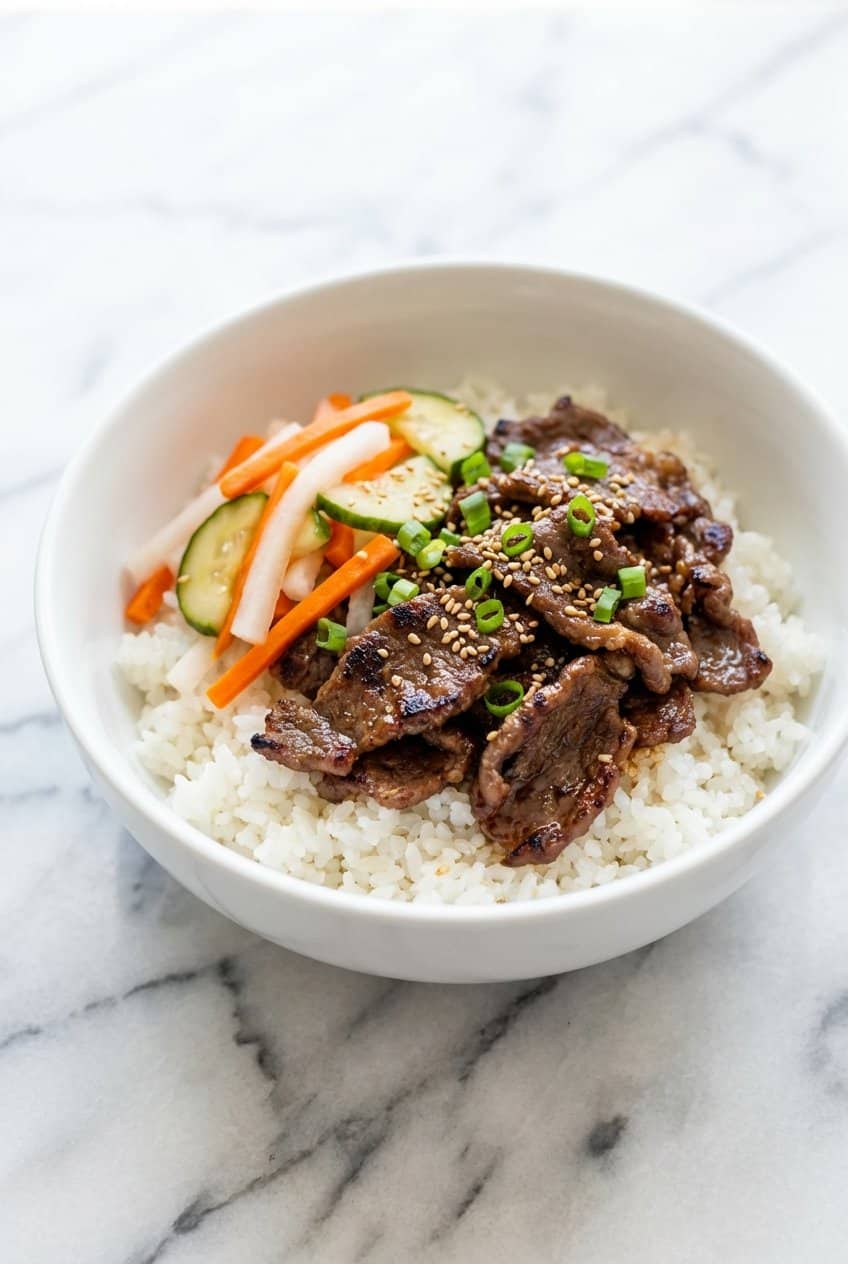 Beef Bulgogi Bowls hero shot