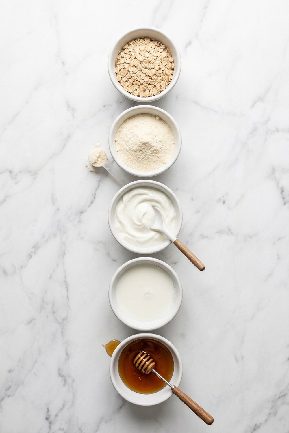Birthday Cake Protein Overnight Oats ingredients