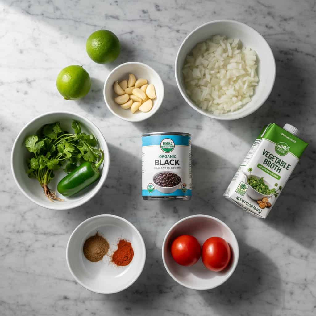 Ingredients for Black Bean Soup