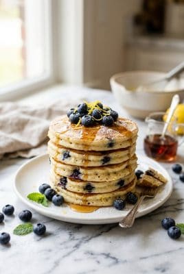 Blueberry Lemon Ricotta Pancakes hero shot