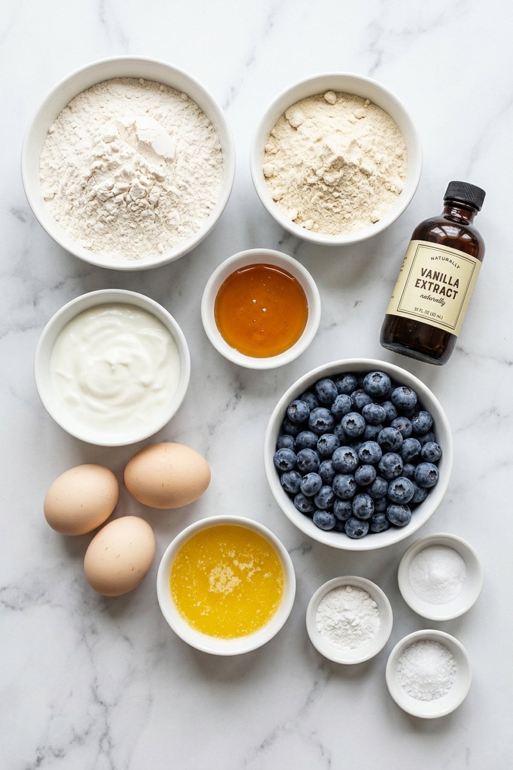 Blueberry Protein Muffins ingredients
