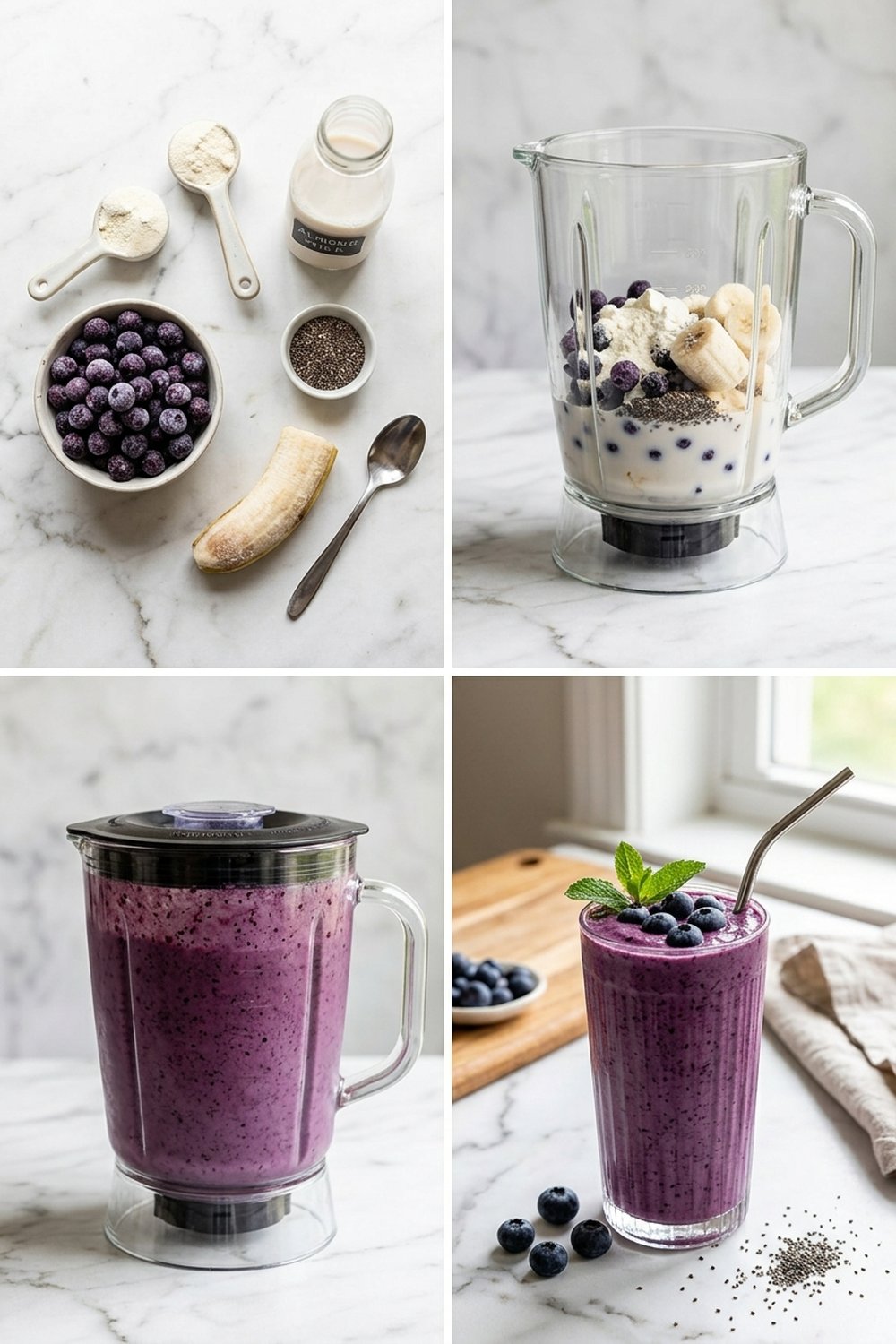 How to make Blueberry Protein Smoothie