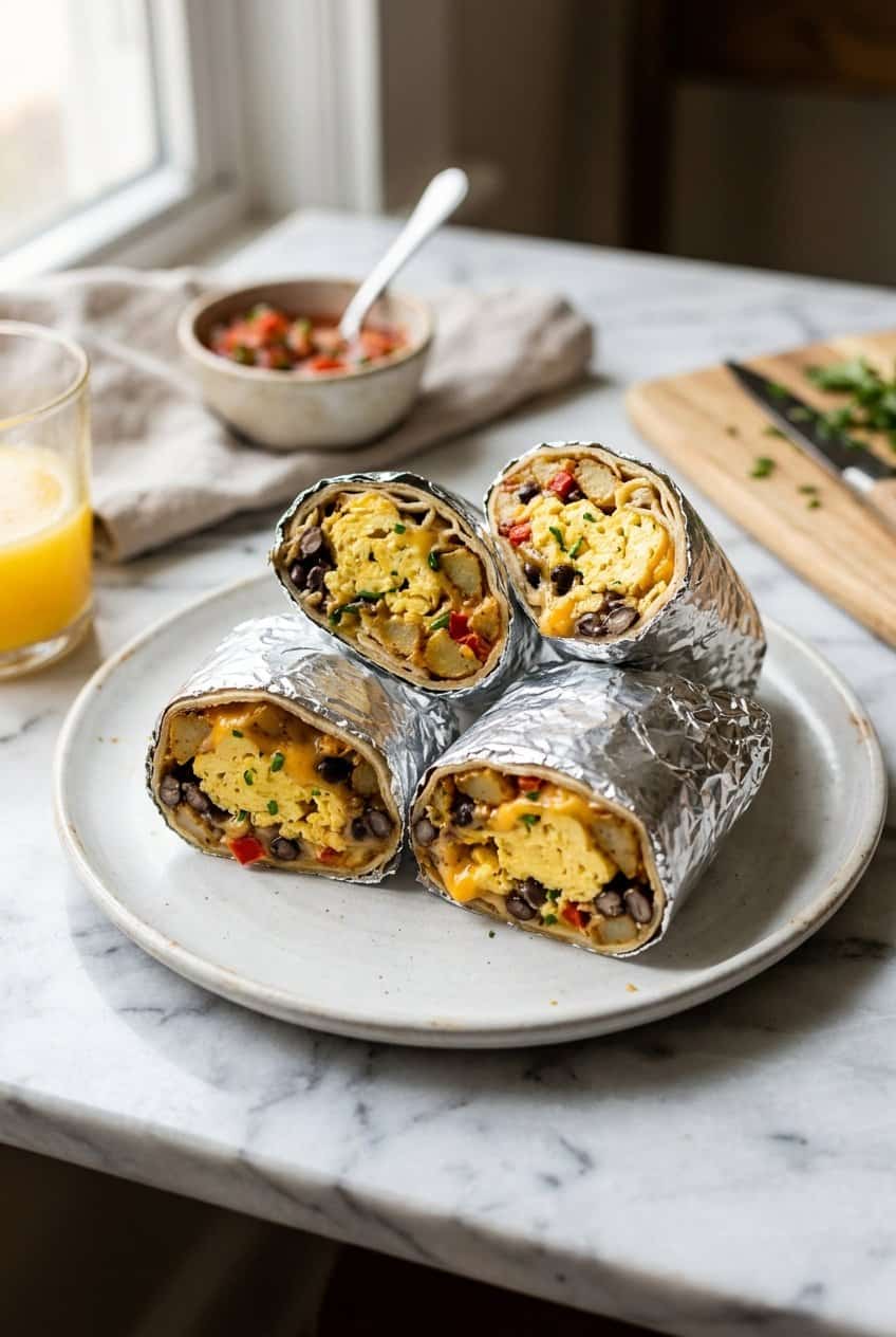 Breakfast Burrito Meal Prep hero shot