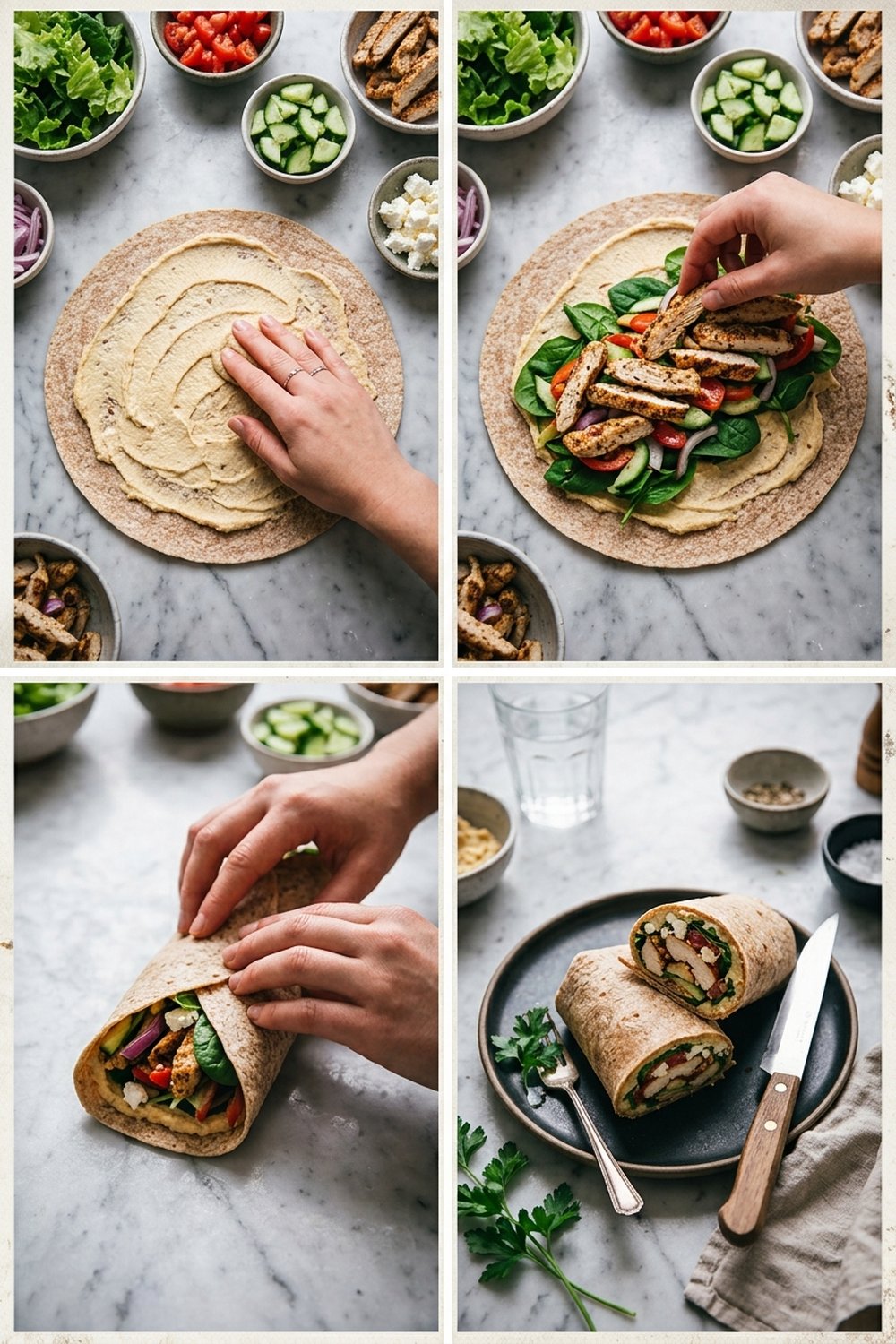 How to make Buffalo Chicken Caesar Wraps