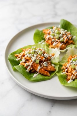 Buffalo Chicken Lettuce Wraps hero shot