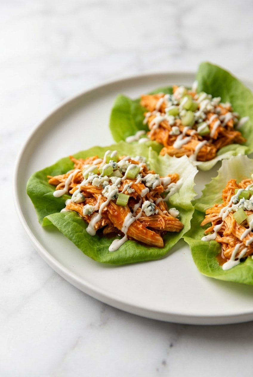Buffalo Chicken Lettuce Wraps hero shot