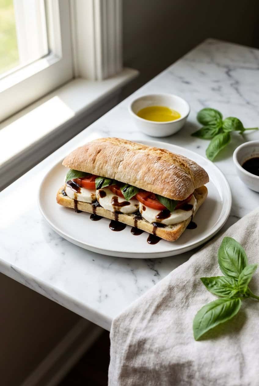 Caprese Sandwich hero shot