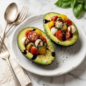 Caprese Stuffed Avocados