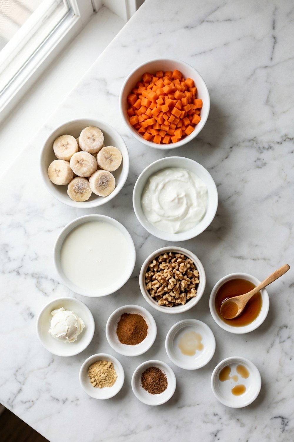 Carrot Cake Smoothie ingredients